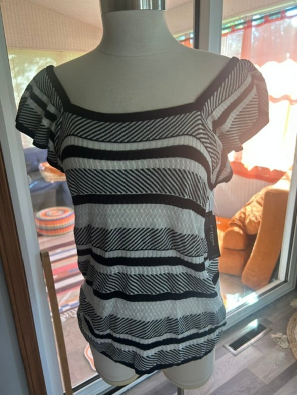 Liverpool Los Angeles On/Off Shoulder Knit Sweater